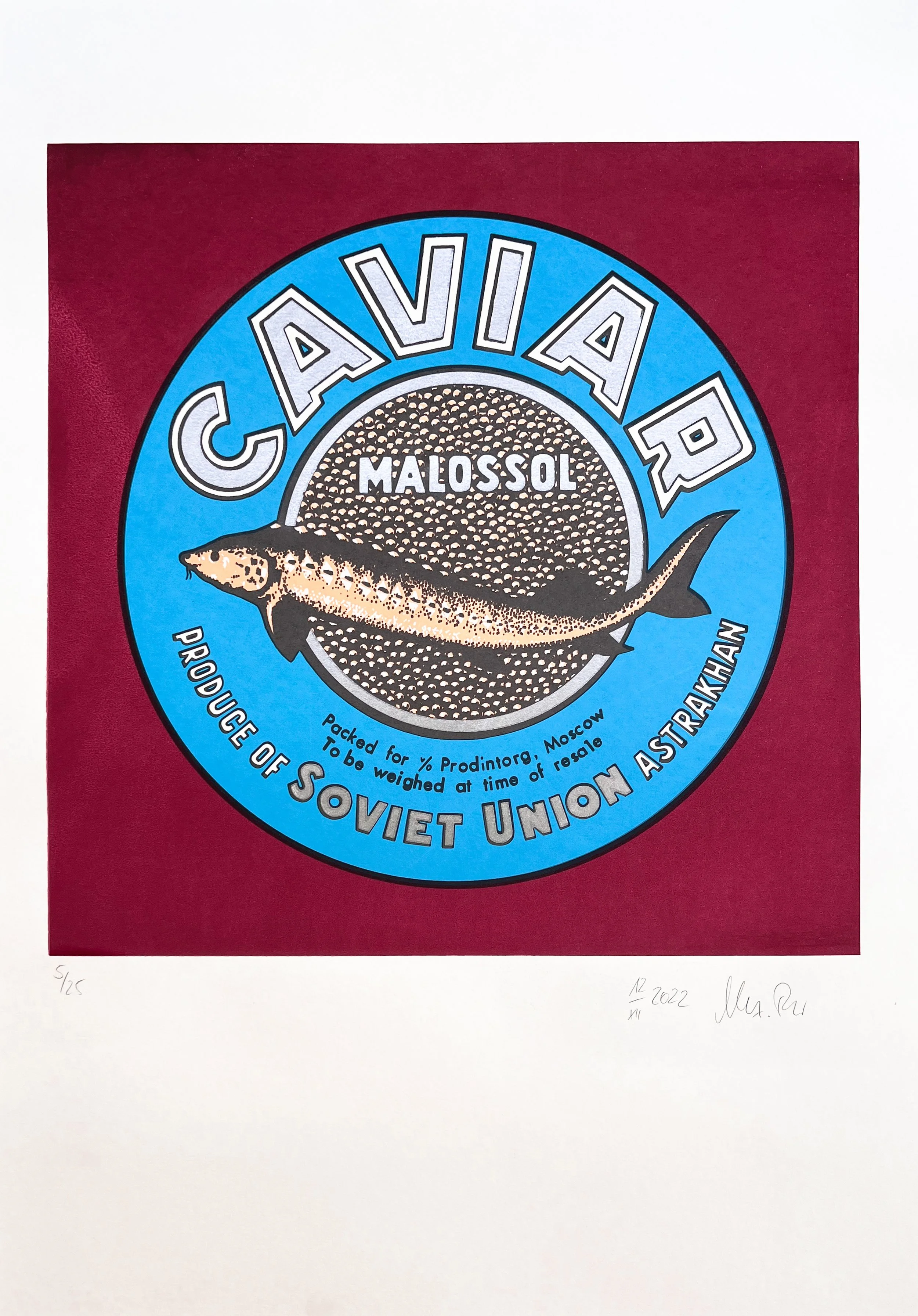 JUST CAVIAR | Oxblood Red / Silver ▪️Medium size — VIOLA WINOKAN